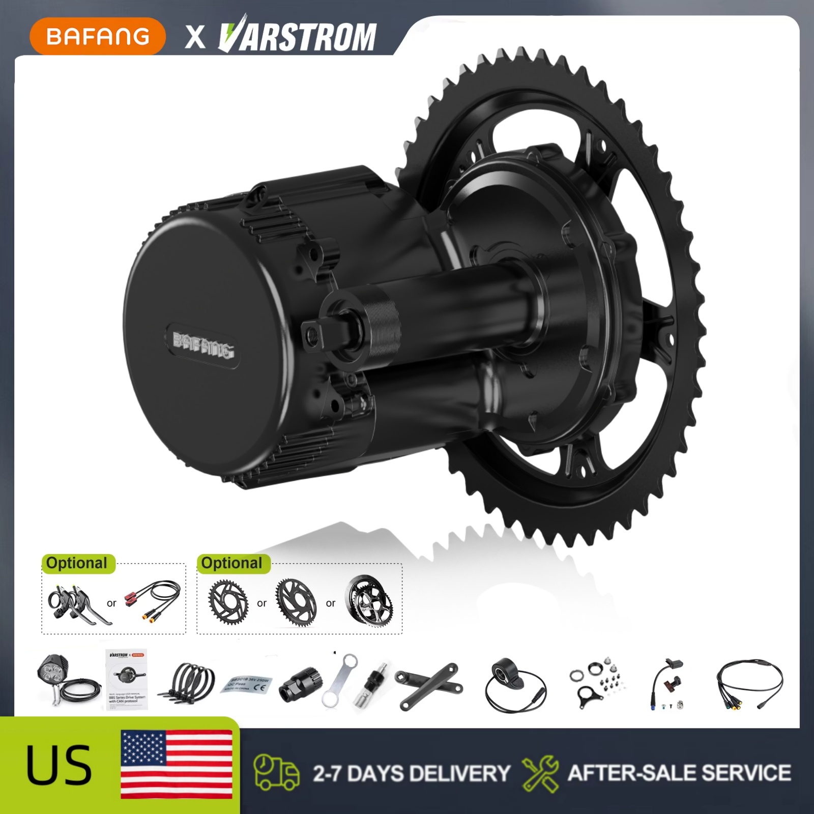 BAFANG 48V 500W 750W Mittelmot – Side Hung Mid Drive Motor Kit Bewertung und Preis
