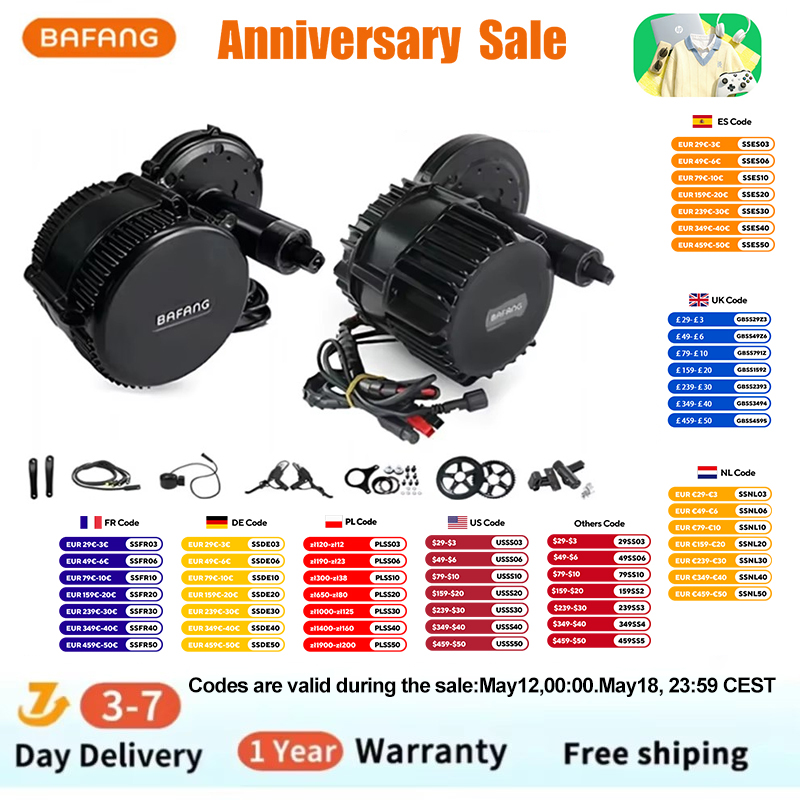 Bafang BBSHD 1000W 48V 68mm Mi – Side Hung Mid Drive Motor Kit Bewertung und Preis